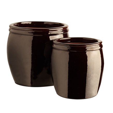 POT L | GLAZED | SET OF 2